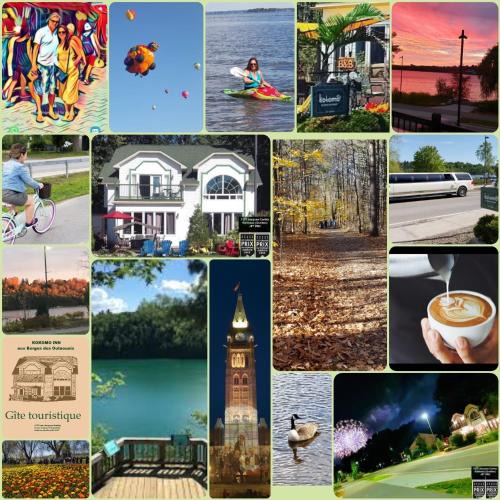 Downtown Gatineau Bed & Breakfast | Kokomo INN Bed and Breakfast Ottawa-Gatineau's Only Tropical Riverfront B&B on the National Capital Cycling Pathway Route Verte #1 - for Adults Only - Chambre d'hôtes tropical aux berges des Outaouais BnB #17542O