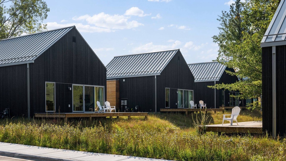 Acme House | KOTI 6 (Two Bedroom) Traverse City's Scandinavian Cabins, vacation home on TART & mins to Traverse C