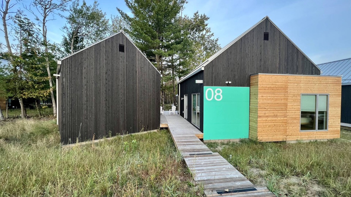 Acme House | KOTI 8 (Three Bedroom) Traverse City's Scandinavian Cabins, vacation home on TART & mins to Traverse