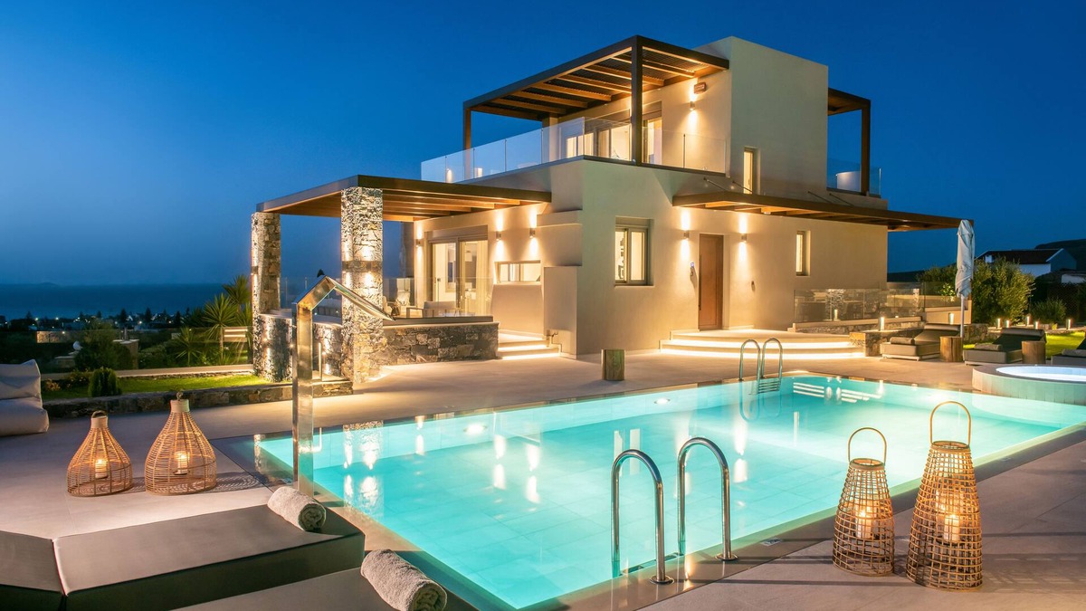 Vathianos Kampos Villa | KYMO Instyle Villa - Sea view Private pool Jacuzzi