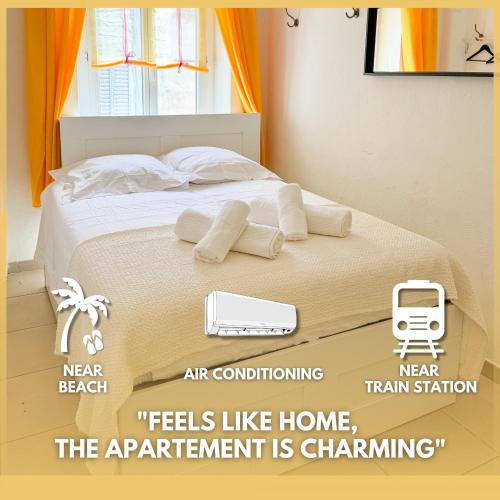 Centre Ville-Gare Apartment | L'Échappée de Nice Riviera I Centre-ville I Climatisé I Proche Gare et Plage I Idéal Couple et Famille