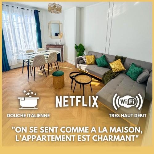 Saint-Denis Apartment | L'Échappée de Paris I Stade de France I Couple I Famille I Business