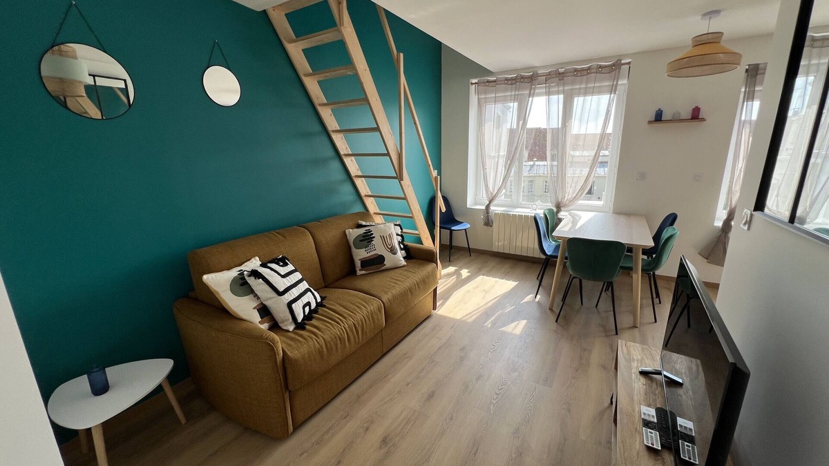 Boulogne-Centre Apartment | L’Éclat d’Opale : 4-6 pers