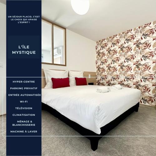 Mont-de-Marsan Apartment | L'Île Mystique - Central - Parking Privé - Neuf - Clim