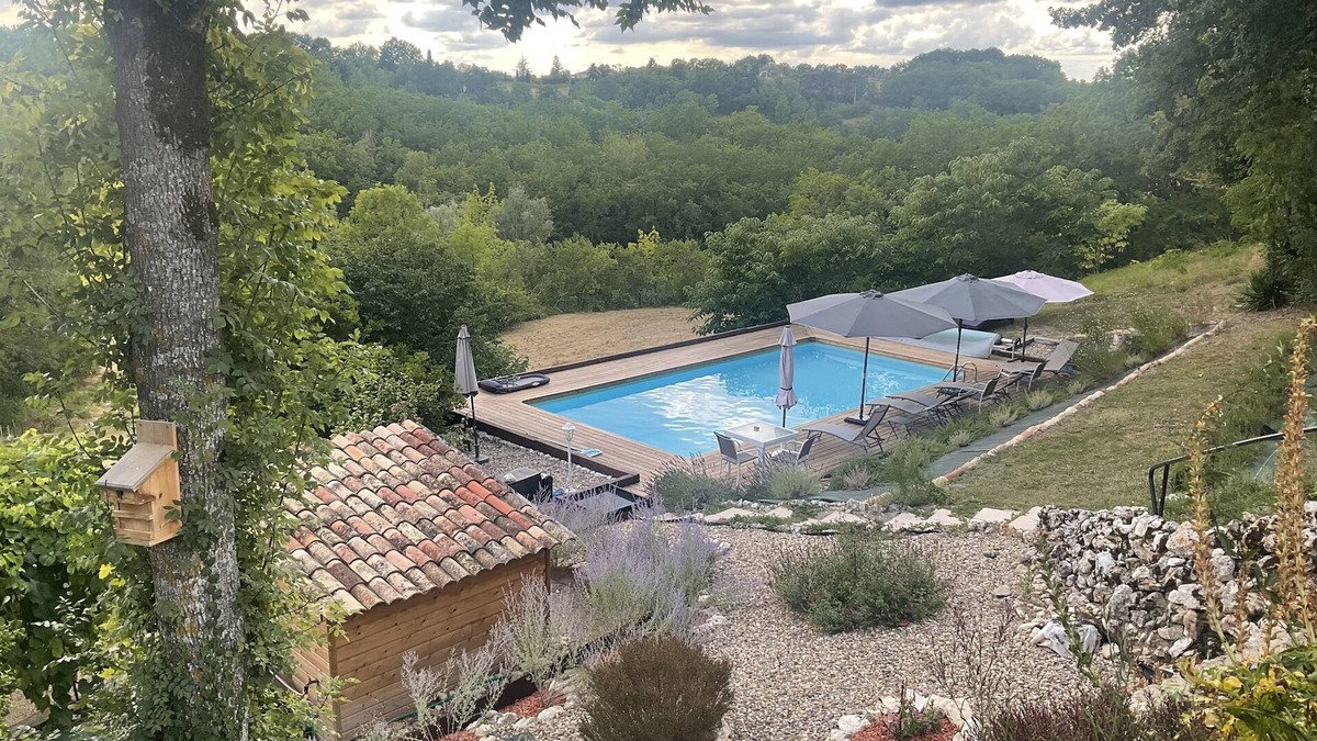 Saint-Martin-de-Villereal House | L'Antre des Bastides - Charming gîte - Private pool & Jacuzzi