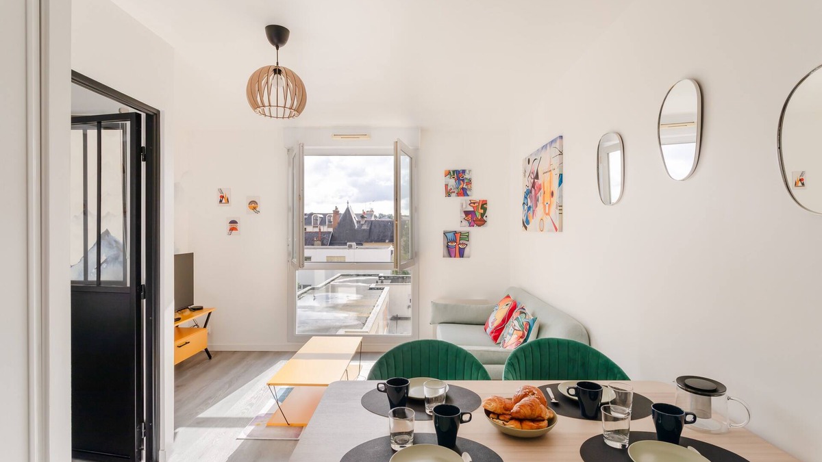Thabor - Saint-Helier Apartment | L'Atelier - Appt 2 chambres avec parking