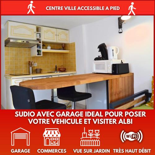 Albi Apartment | L'atelier de Papy d'Albi - Parking - Centre Albi accessible à pied