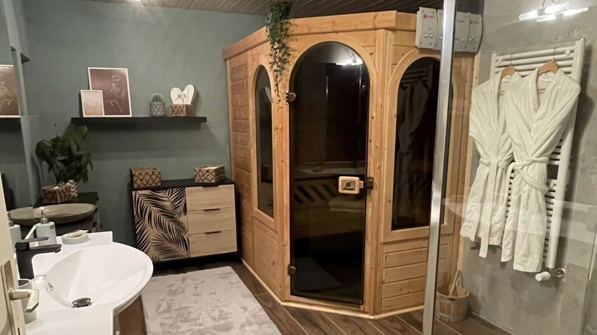 L'Abergement Apartment | L'echo des Bois, Studio Cocooning Avec Sauna