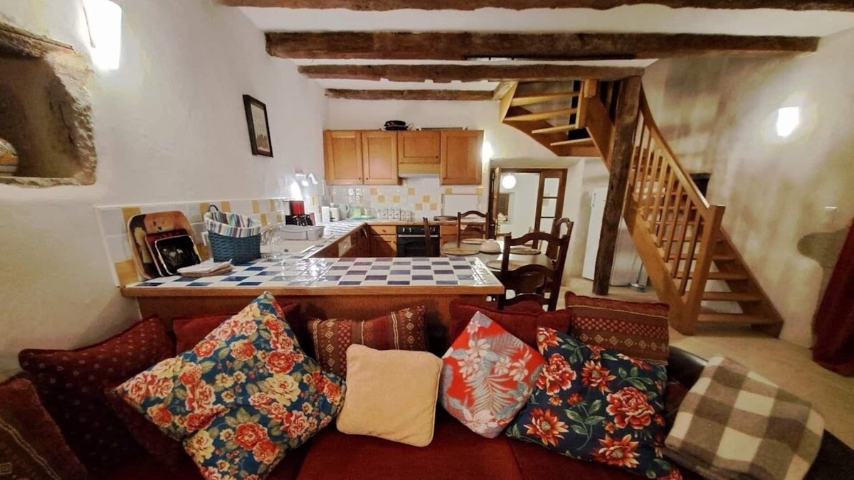 Villeneuve d'Aveyron House | L'Hydrangea - beautiful large stone and wood house in the countryside