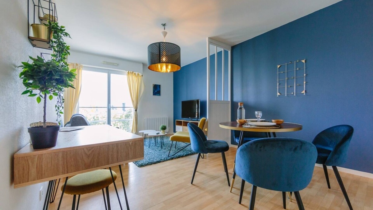 Vieux Malakoff Apartment | L'Idylle : T2 Standing/Cité des Congrès/Gare