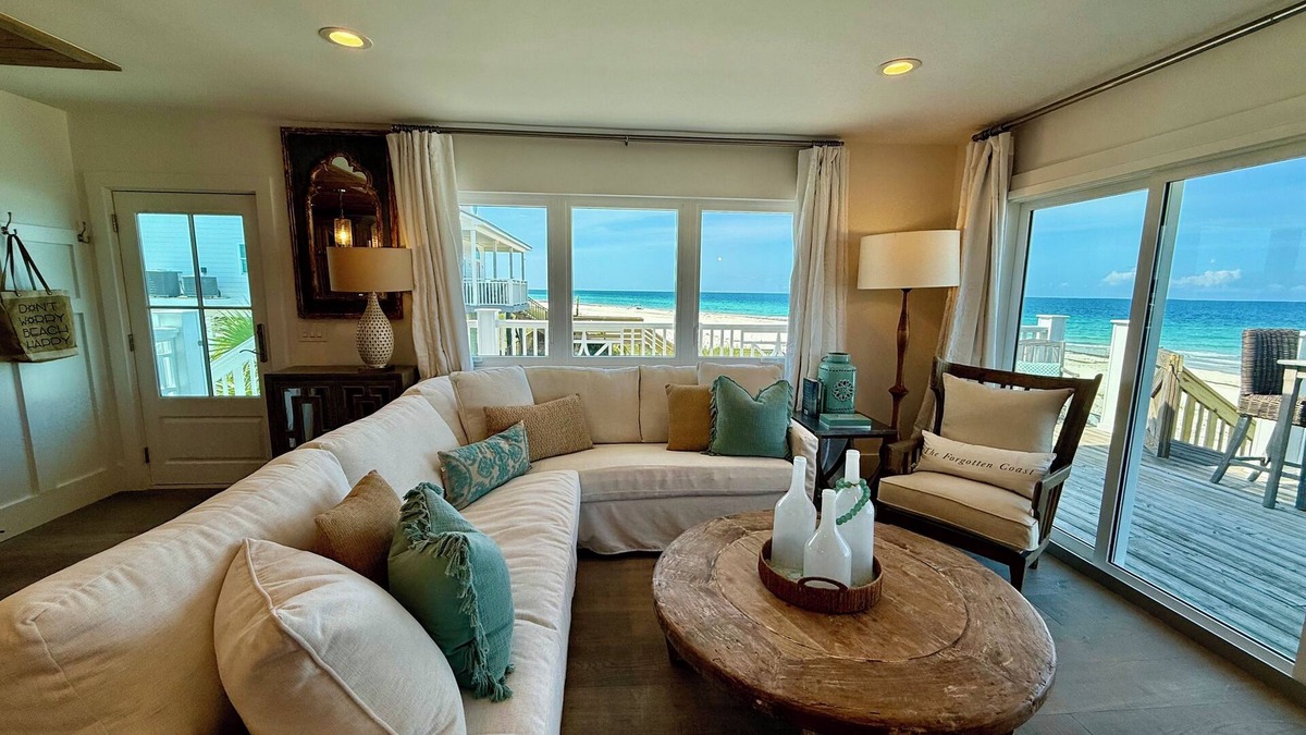 Cape Breezes House | L@K Gulf front 3BR w/bunk 3 BA DIRECTLY ON DUNES Cape San Blas
