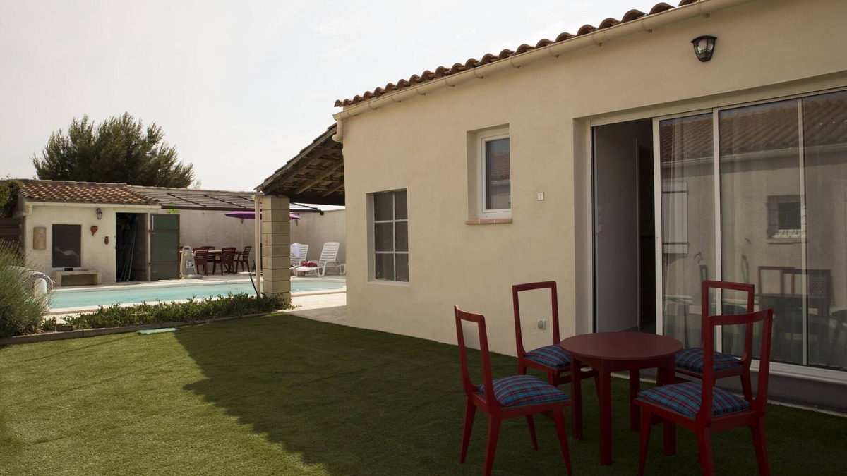 Rieux-Minervois House | l'Obrador 25 m2 - Kitchen & terrace - pool access