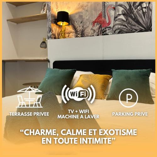 Moulins Apartment | L'Oiseau du paradis, entre gare et centre ville, rez-de-chaussée, avec terrasse et parking privé