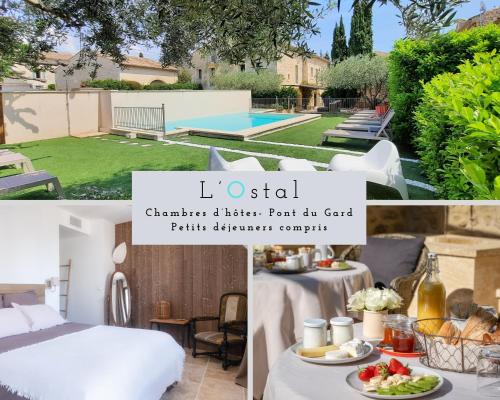 Saint-Hilaire-d'Ozilhan House | L'Ostal Saint Hilaire d'Ozilhan - Bed & Breakfast - Spa