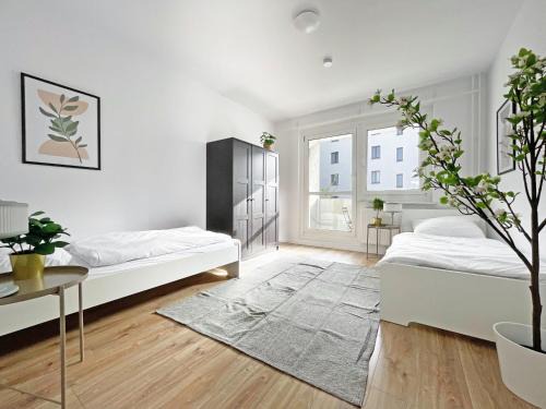 Wiederitzsch Apartment | L21-Apartment Leipzig Nord, 3 Zimmer, 8 Personen, Standardisierte Ausstattung, ideal für Reisende, Pendler, Familien