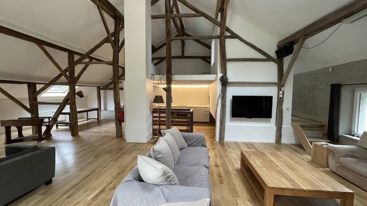 Our Apartment | La Clairière, a large loft under the roof