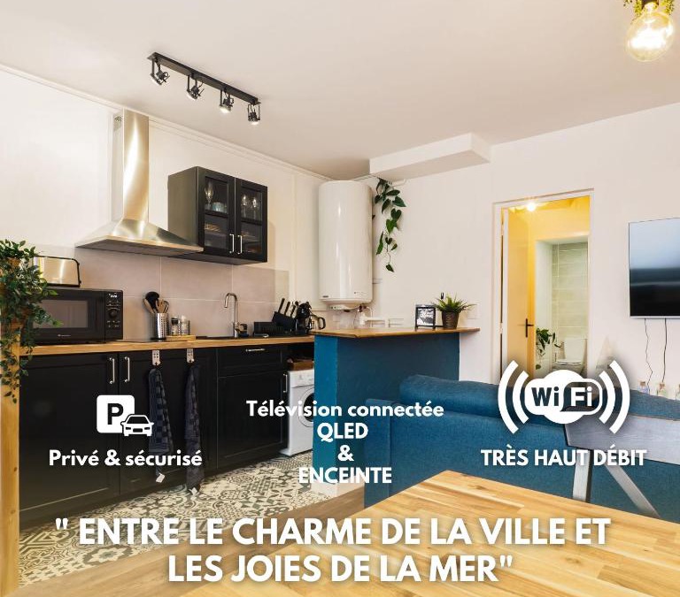 Saint-Nazaire Apartment | La Déferlante - hyper centre - parking privé - 300 m plage