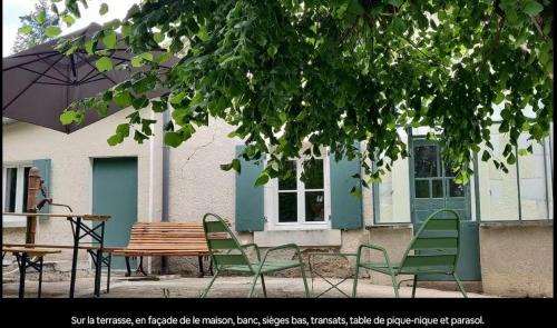 Saint-Martin-de-Lamps House | La Datcha d Elvira - Maison de campagne au vert