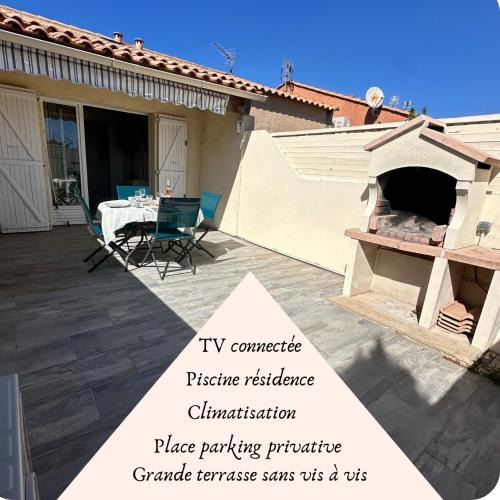 Les Ayguades Apartment | La Discrète toute équipée avec piscine