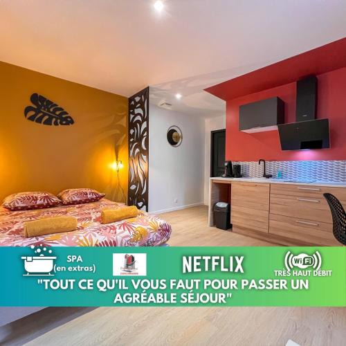 Fontenay-le-Comte Apartment | LA FEUILLERAIE N1-Standingappart-Wifi-proche ville