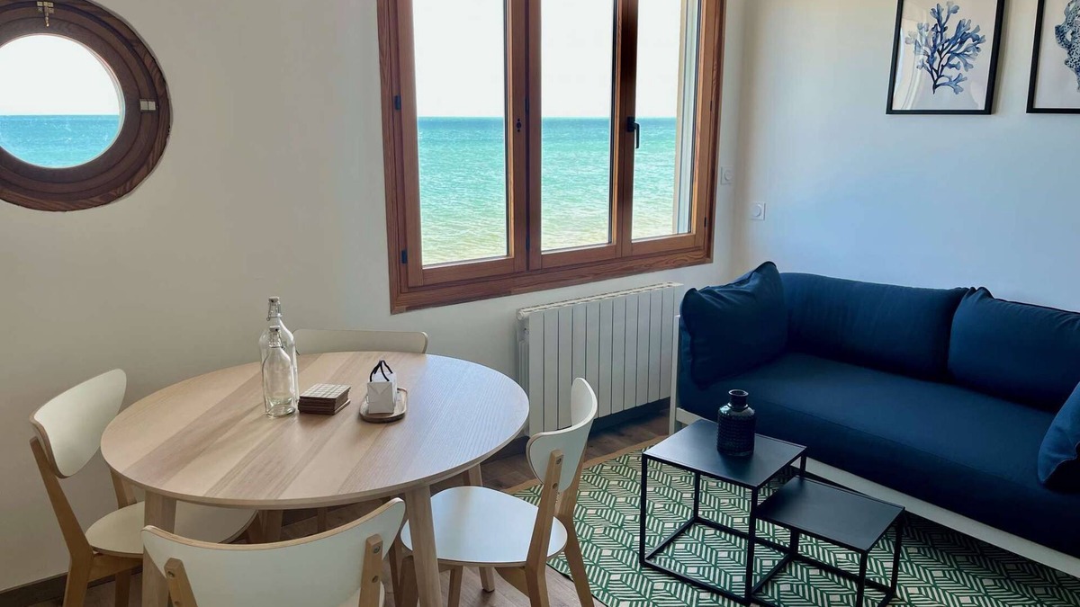 Langrune-sur-Mer Apartment | La Galonière Noire, Appartement vue mer