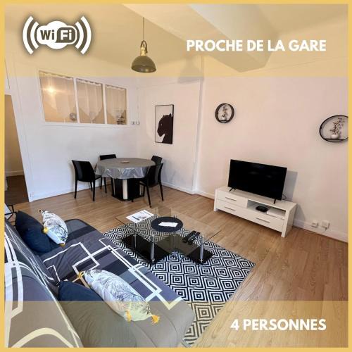 Issoudun Apartment | La Halte, Proche-gare, cosy, Spacieux