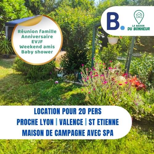 Anneyron House | La Maison du Bonheur maison de campagne 20 personnes avec jacuzzi
