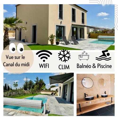 Thezan-les-Beziers Villa | La maison du Canal- 9 pers- Capestang