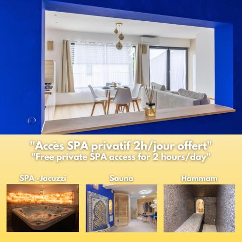 Mittelhausbergen Apartment | La Palmeraie & SPA Privé - Jacuzzi Hammam Sauna