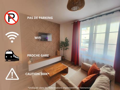 Quartier du vieux cimetiere Apartment | La Pause Plaisir - Studio à la Gare