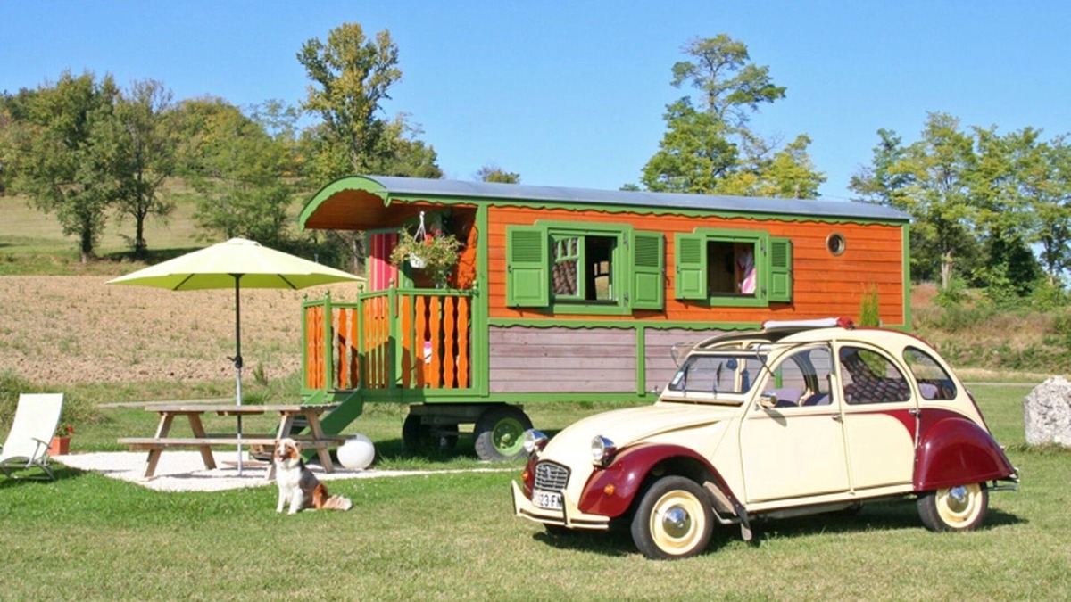 Roquecor Cottage | LA ROULOTTE DE ROQUECOR - GITES GRAND PRE! - WITH POOL - QUERCY SOUTH WEST