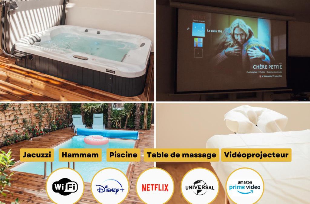 Laon Sud Apartment | La Suite 176 - Piscine privée, SPA, Hammam à Reims
