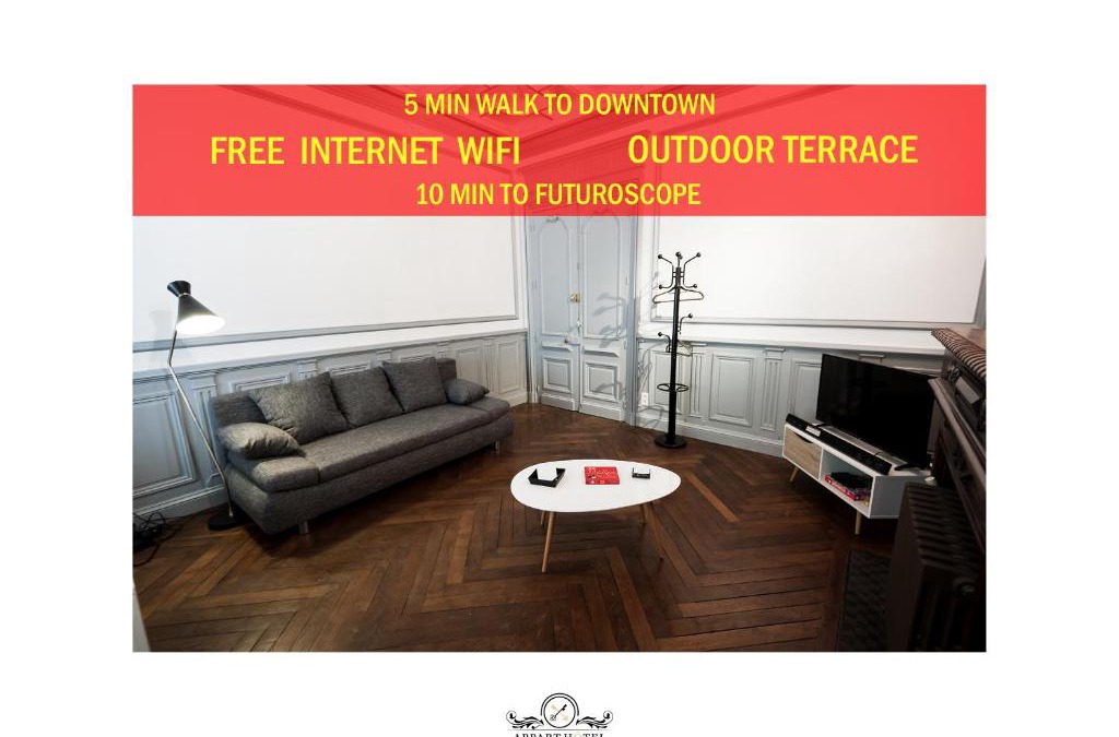 Poitiers Apartment | La Suite T2 40m2 avec terrasse 1ch-4pers Appart Hotel Poitiers