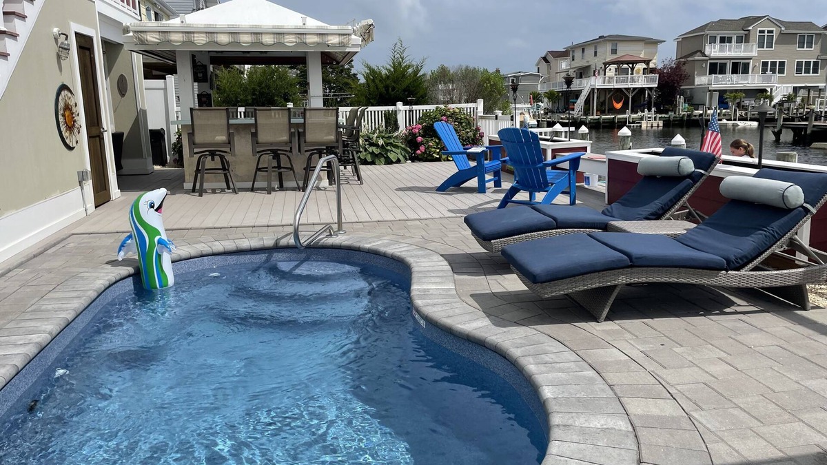 Beach Haven West House | Lagoon Front Beach House Stunning Views - inground pool 5 minutes to LBI Beaches