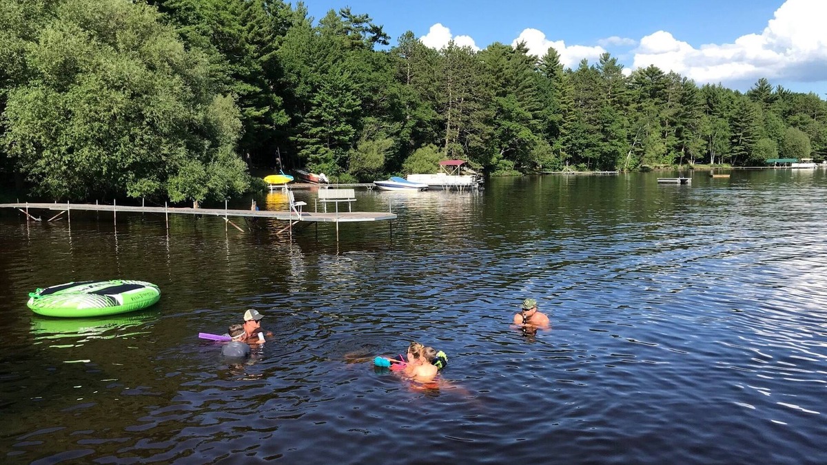 Lake Nebagamon Cottage | Lake Cottage with Great View and 100' Beachfront; Pontoon boat available.