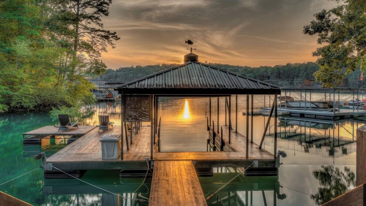 Morganton Cabin | Lake Escape - Pet Friendly | Private Dock on Lake Blue Ridge | Hot Tub