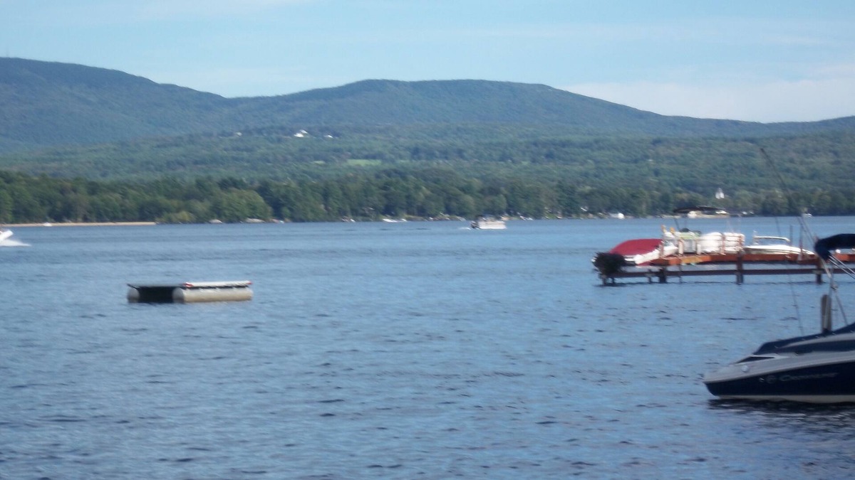 Laconia Cabin | Lake Front Cabin In The Woods Million Dollar Views Boat Slips Screened In Porch