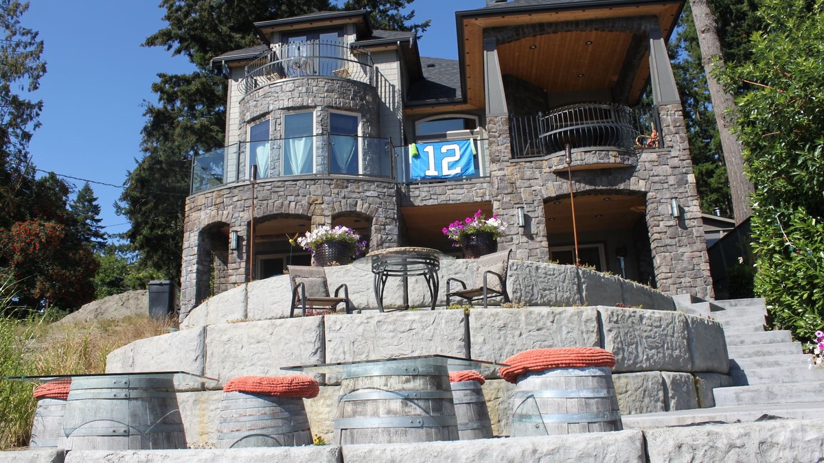 McKenna Apartment | Lake Front Castle Style Custom Home Balcony Suite