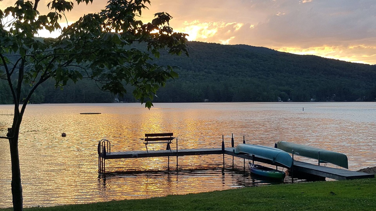 Ludlow House | Lake Front home on Lake Rescue. Sunset views, peaceful home with a private dock.