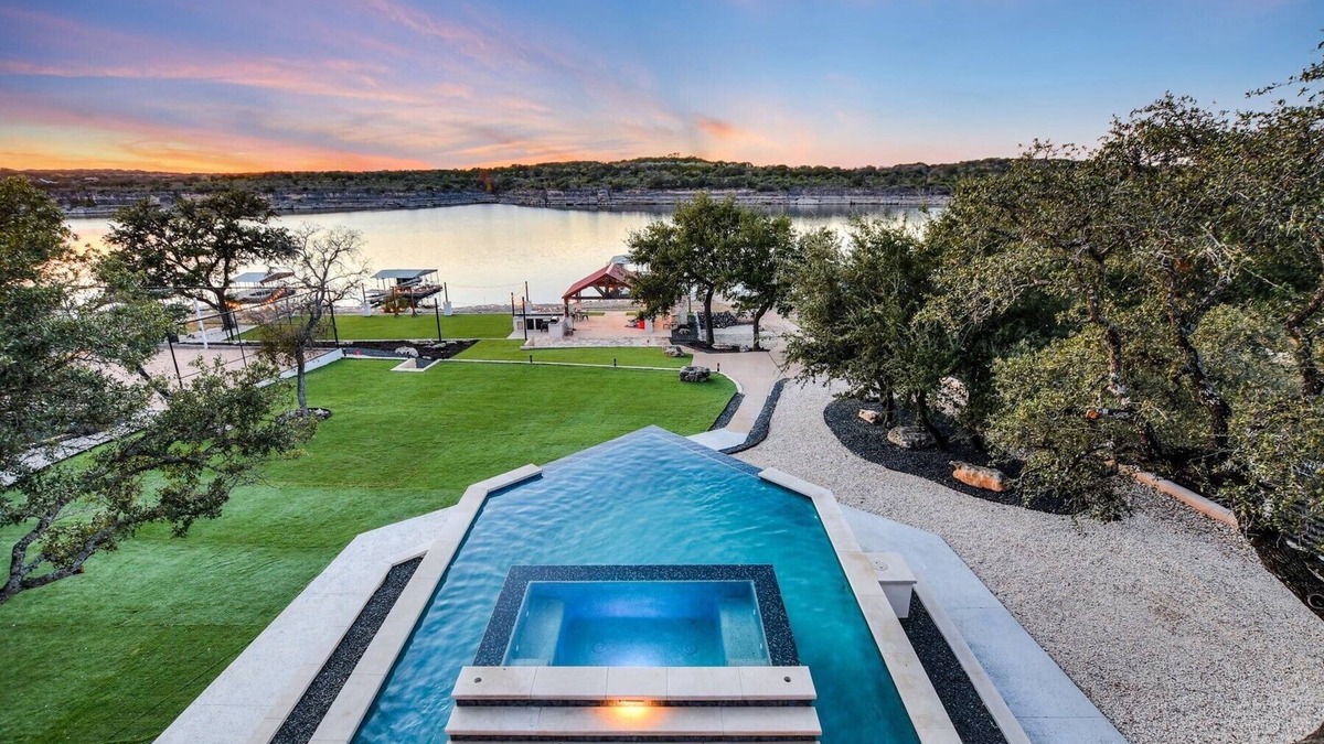 Highland Lake Estates House | Lake Front Home with Pool, Dock, Views, Sports Court, & Beautiful Sunsets!