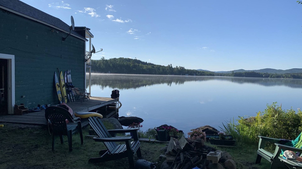 Town of Bellmont House | Lake Front Indian Lake Adirondack Camp w/Boathouse, Sundeck & Boats