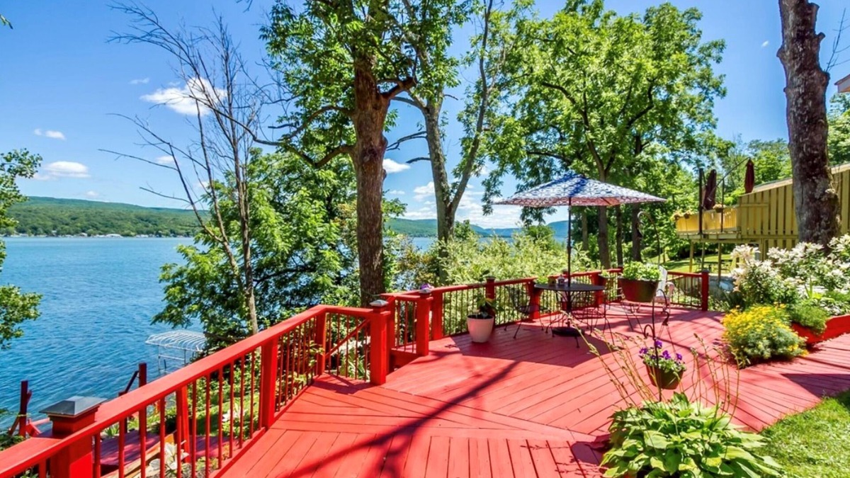 Town of Richmond House | Lake Heaven 50' Honeoye Lakefront - 1800 sqft with Deck, Dock, and Kayaks