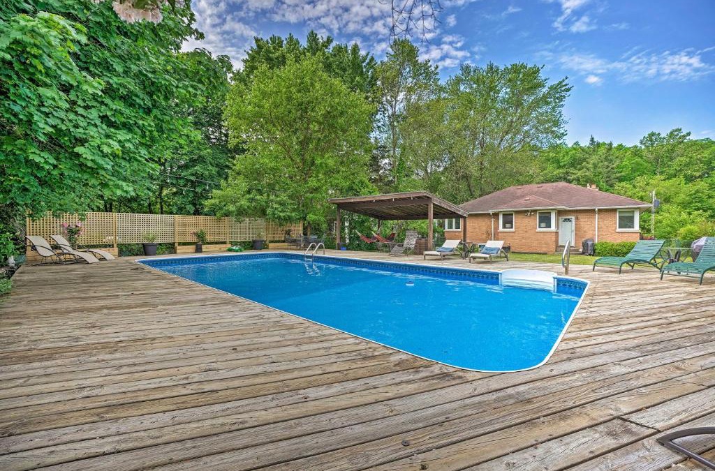 Michiana House | Lake Michigan Hideaway Pool, Steps to Beach!