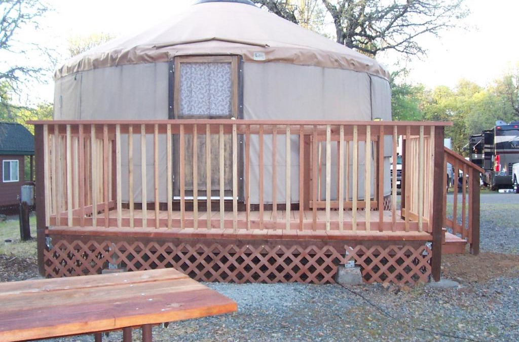 Oregon House Resort | Lake of the Springs Camping Resort Yurt 6