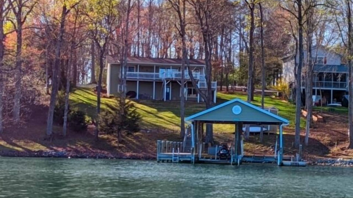 Moneta House | LAKE TIME: Pet friendly, beautifully furnished classic lake home with gentle lot, deep water, and mountain view. Ping ping, foosball and kayaks included.