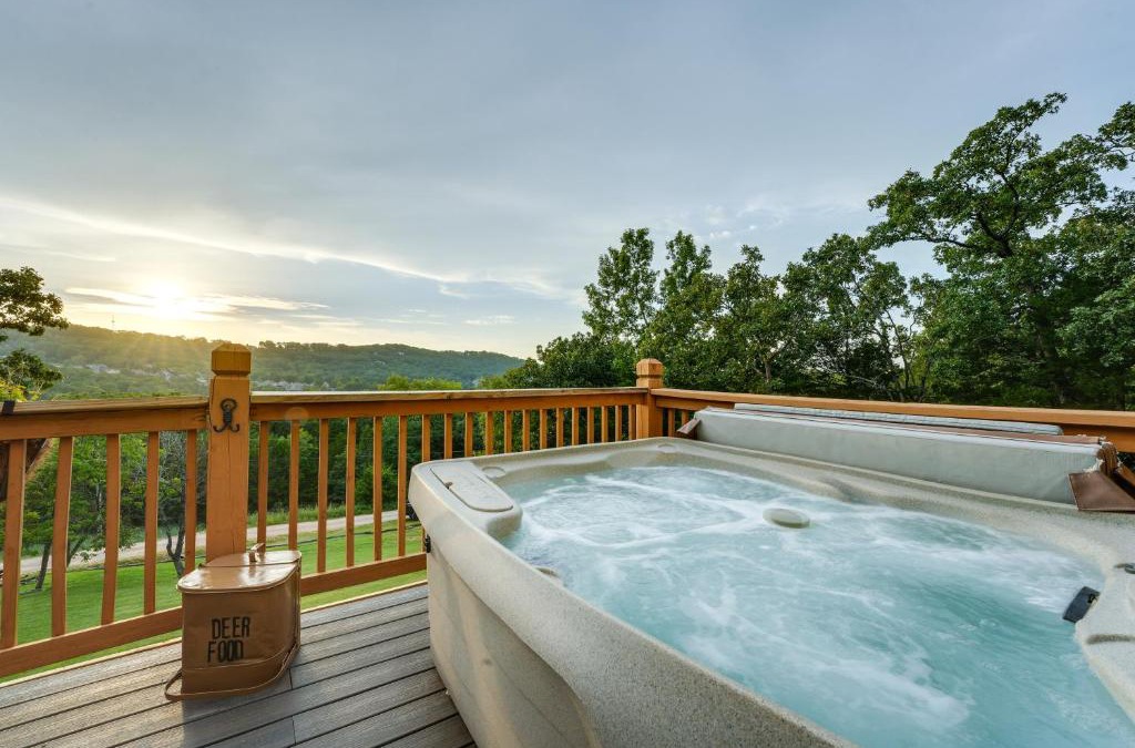 Blue Eye House | Lake-View Home in Blue Eye with Hot Tub and Fire Pit!
