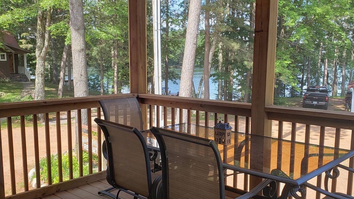 Phillips Resort | Lake views from upper unit screened porch