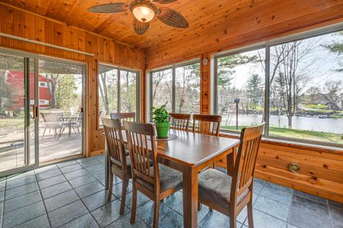 Lake Wissota House | Lake Wissota Home with Private Dock and Fire Pit!