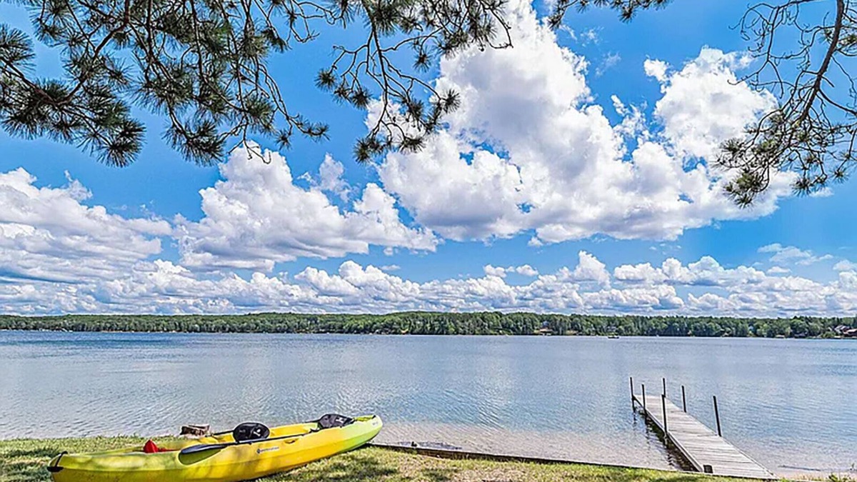 Johannesburg House | Lakefront 3 bedroom with indoor hot tub, close to both Gaylord and Lewiston