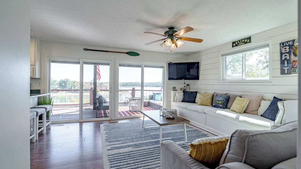 Falls of Rough House | Lakefront 3BR/2BA-Wake Up to Views, Private Master Suite, Deck & Firepits!